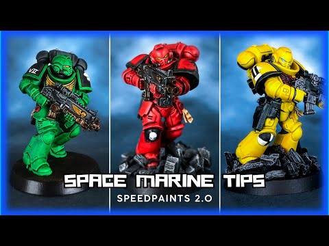 AMAZING Tips for speedpainting space marines