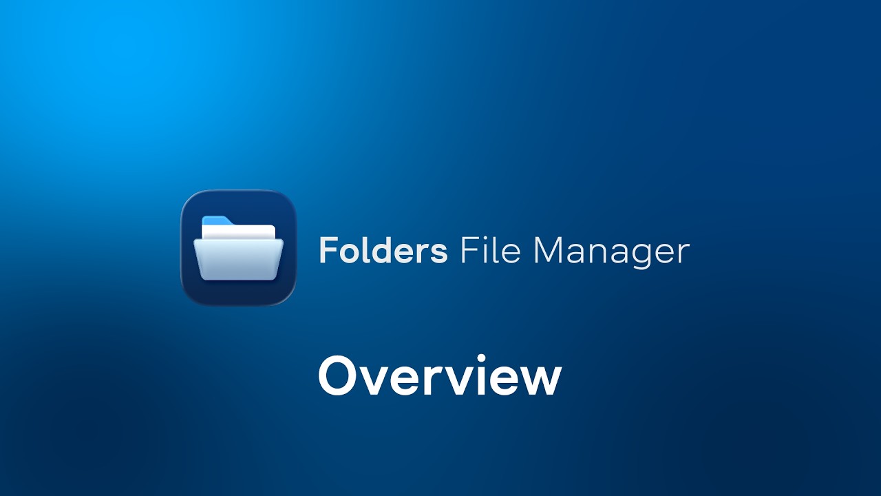 Folders File Manager video preview