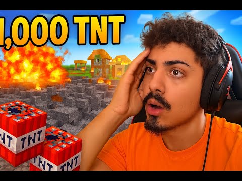 💣 Ho Fatto Esplodere 1.000 TNT in un Villaggio... ecco cosa è successo! 😱🔥