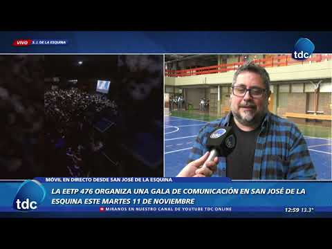 S.J. DE LA ESQUINA | LA EETP 476 ORGANIZA UNA GALA DE COMUNICACIÓN ESTE MARTES 11 DE NOVIEMBRE