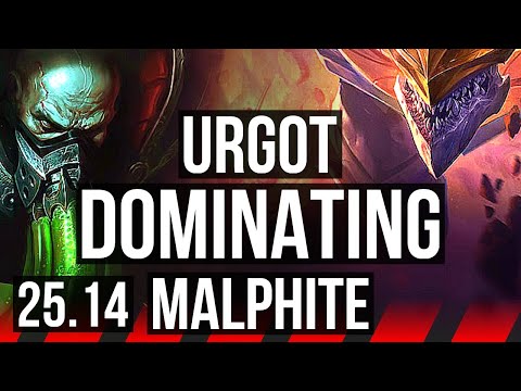 URGOT vs MALPHITE (TOP) | Dominating | EUW Diamond | 25.14