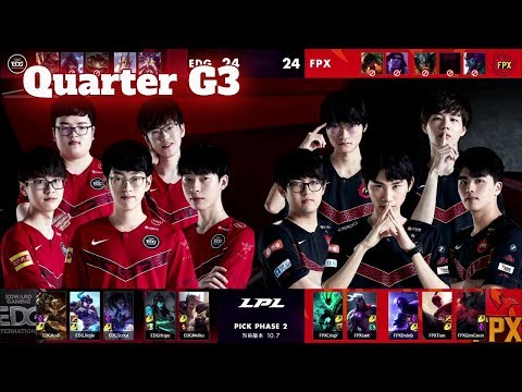 FPX vs EDG - Game 3 | Quarter Final LPL Spring 2020 | FunPlus Phoenix vs Edward Gaming G3