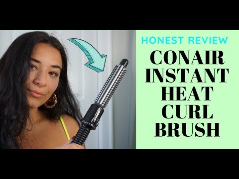 CONAIR INSTANT HEAT CURL BRUSH REVIEW!!! | GIGI...