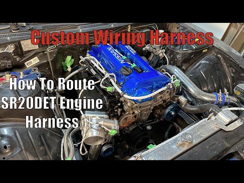 S14 (SR20DET) - Custom Wiring Harness Part 1 - How to Route the Engine Harness