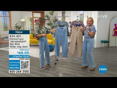 Democracy "Ab"solution SkyRise WideLeg Jean