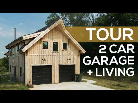 Post and Beam Garage Below, Living Space on Top
