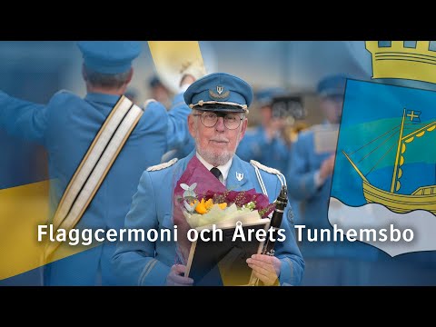 Årets Tunhemsbo. Flaggcermoni med Vargöns Musikkår