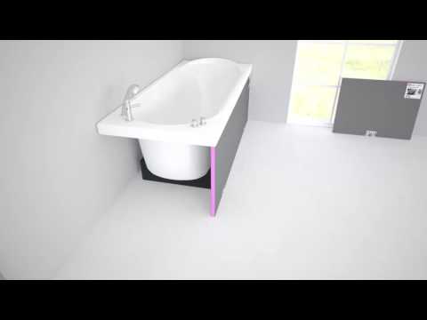 Qboard qladd for bathtub panelling