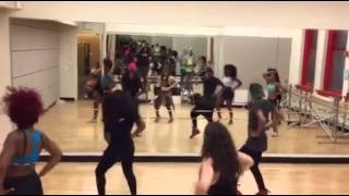 Viisiion teaching female dance company to "Danity Kane "One Shot