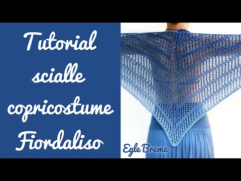 Tutorial chal salida de playa agujas circulares Fiordaliso Egle Breme