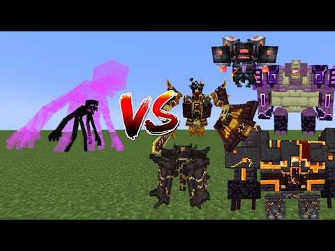 AME Vs L_Ender's Cataclysm Bosses - Minecraft Mob Battle