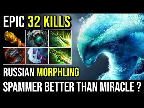 This Russian Morphling Spammer is Better Than Miracle ? EPIC 32Kills Mega Creeps Comeback Dota 2