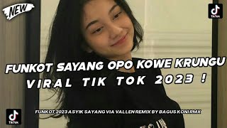 Download lagu DJ FUNKOT ASYIK, ( SAYANG OPO KOWE KRUNGU ) VIRAL TIKTOK 2023 mp3
