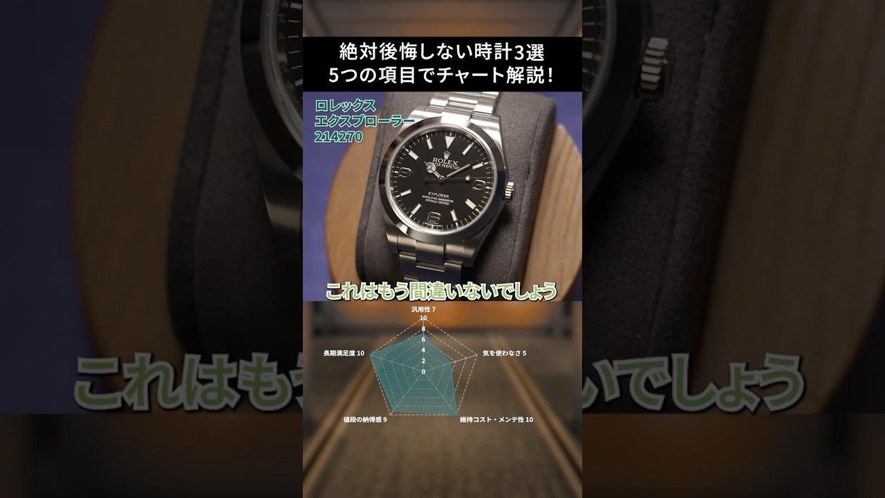 時計のプロが教える【後悔しない万能時計3選】#宝石広場 #ロレックス #watch