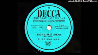 Billy Wallace - Back Street Affair (Decca 28243) [original version]