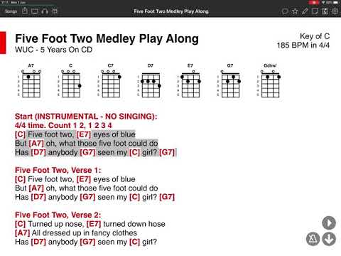 Five Foot Two Medley - WUC Five Years On - ONSONG