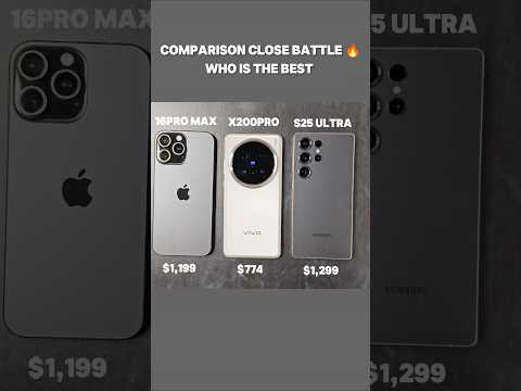 IPHONE 16 PRO MAX VS VIVO X200 PRO VS SAMSUNG S25 ULTRA TEST #shortsfeed #shorts