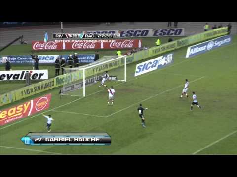 Gol de Hauche. River 3 - Racing 2. Fecha 17. Torneo Final 2014. FPT