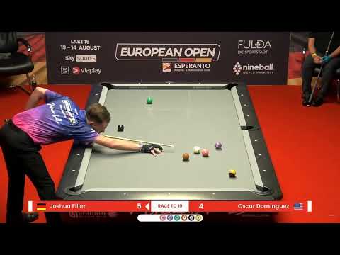 Joshua Filler AMAZING COMBO SHOT But He Scratches | European Open Pool Championship