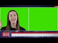 Breaking News Girl Green Screen Video 2022