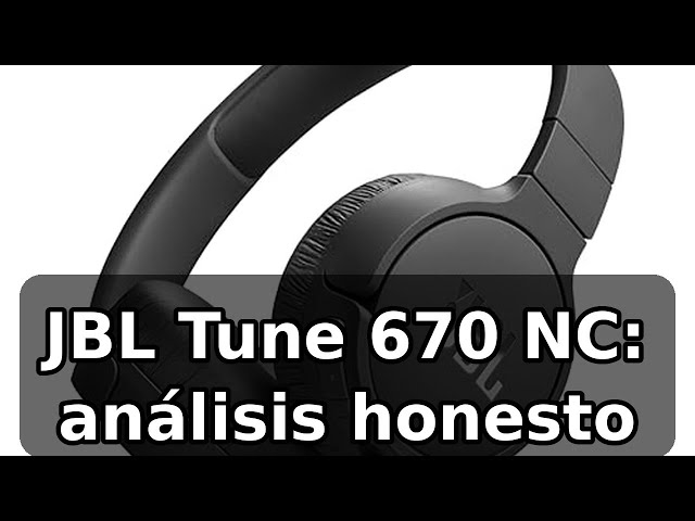 Vídeo relacionado con JBL Tune 670NC - Cancelación de ruido adaptable con auriculares inalámbricos inteligentes ambientales, hasta 70 horas de duración de la batería con carga de velocidad, diseño ligero, cómodo y plegable