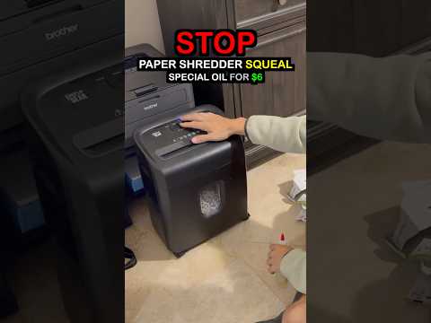 How To: Fix Paper Shredder Squealing after Shredding #lubricant