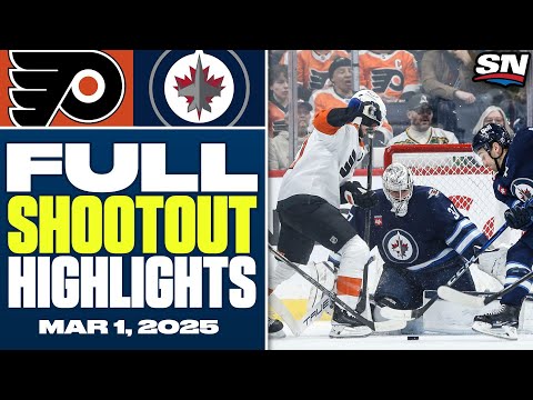 Philadelphia Flyers at Winnipeg Jets | FULL Shootout Highlights - March 1, 2025