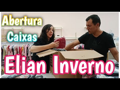 Abertura caixa Elian Inverno fornecedor roupas infantis Inverno
