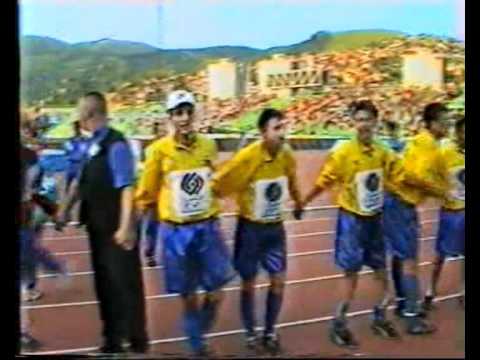 slavlje nogometaša visočke Bosne, nakon osvajanja KUP-a BiH, na Koševu