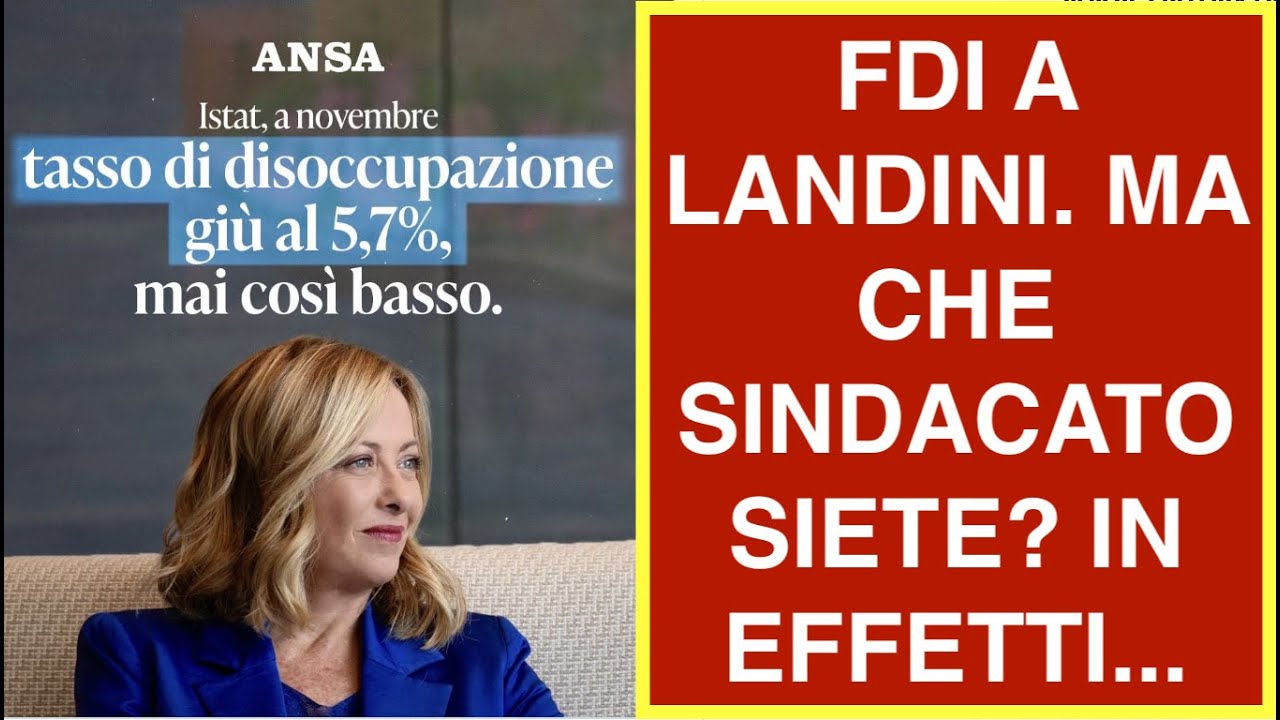 FDI A LANDINI. MA CHE SINDACATO SIETE? IN EFFETTI...