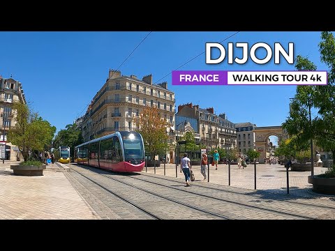 Dijon, France - The City of the Dukes of Burgundy | Walking Tour 4K