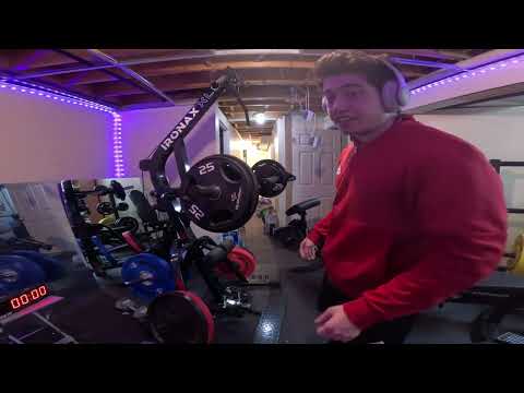 Lightweight Lifter Goes HEAVY — 205lb Bench + 180lb Squat PR Grind 💥