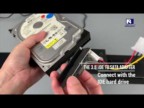 Jumper setting of IDE hard drives to SATA interface duplicator with a adapter/connecter