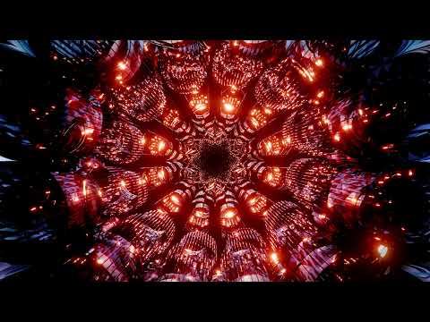 Digital 3d Abstract Mandala Seamless Loop Peaceful Music Video With Ethnic Bright Energy Visuals