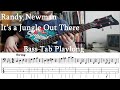 Randy Newman - It's a Jungle Out There Bass Tab Playalong