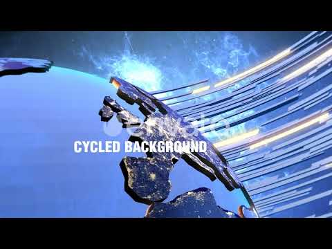 News Opener Element3D Earth Template