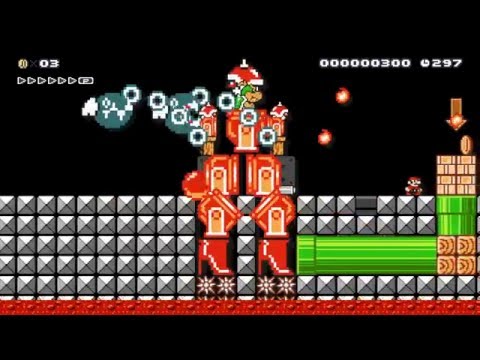 Super Mario Vs Mecha Bowzilla by Kiavik - SUPER MARIO MAKER - No Commentary