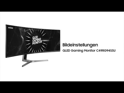 QLED Gaming Monitor: Bildeinstellungen