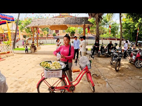 Best Street Food in Kandal Province, Cambodia Countryside Market - Street Food Tour Compilation