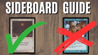 PREMODERN: SIDEBOARD GUIDE MTG