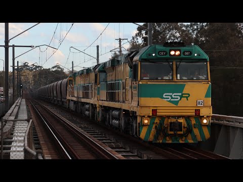 SSR Coal Train with CEYs passing Dora Creek - CCN Central Coast & Newcastle Line