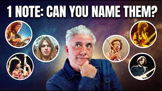 Can You Identify Famous Guitarists From A Single Note?