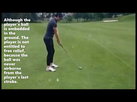 Player NOT Entitled to Free Relief for an Embedded Ball - Golf Rules