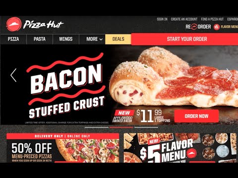 🍕  PIZZA NEGLI STATI UNITI - Ordinare Online da PIZZA HUT negli USA - Lode a Youtubo Anch'io🍕