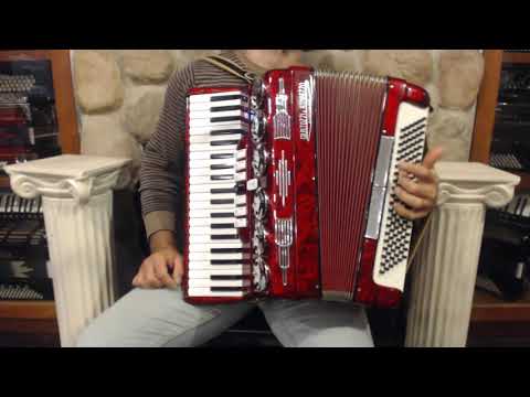 4506 - Red Giustozzi & Bompezzo Piano Accordion LMM 41 120 $1299