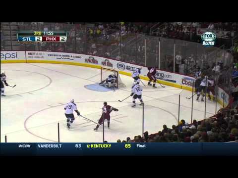 Magnus Paajarvi wrist shot goal 2-2 St. Louis Blues vs Phoenix Coyotes  3/2/14 NHL Hockey.