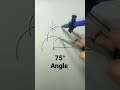 75 Degree Angle Using Compass 75 Angle