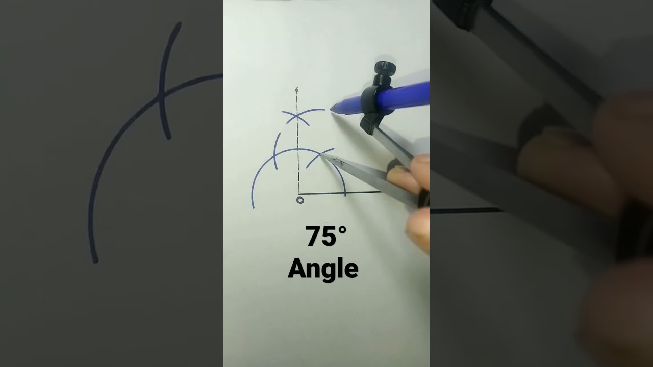 75 degree angle using compass | 75° Angle