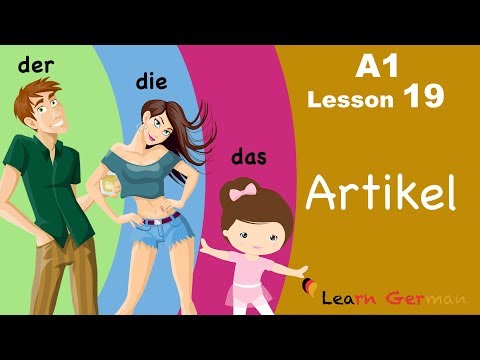 Learn German | Articles | bestimmte Artikel | der, die, das | German for beginners | A1 - Lesson 19