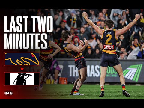Last Two Minutes: Adelaide Crows v Collingwood | Round 23, 2025 | AFL